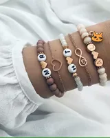 

Fashion Gold Heart Bracelet set for women wholesale N99311
