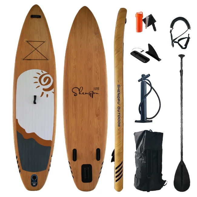 

2021 OEM stand up paddle boards inflatable sup paddle surfboard custom wood paddle board, Picture color
