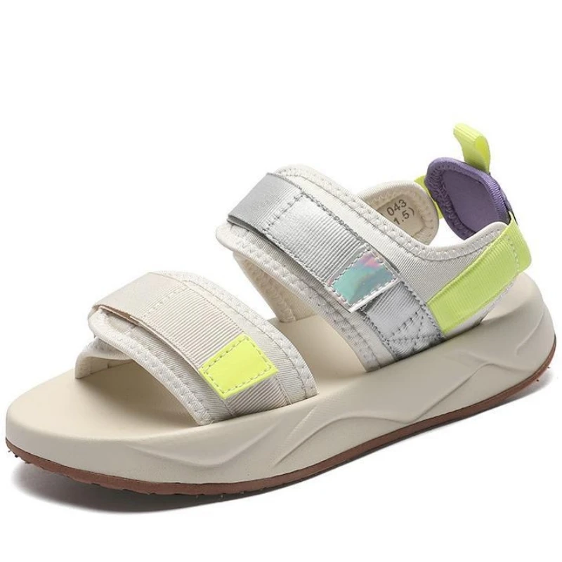 

Dropshipping Custom Logo 2022 Candy Color Sport Sandals Soft Sole Women Beach Sandals Casual Shoes