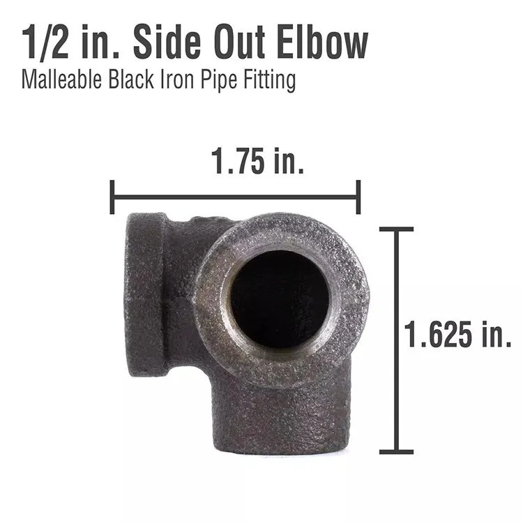 Camiseta De Hierro Negra Con Salida Lateral Para Proyectos De