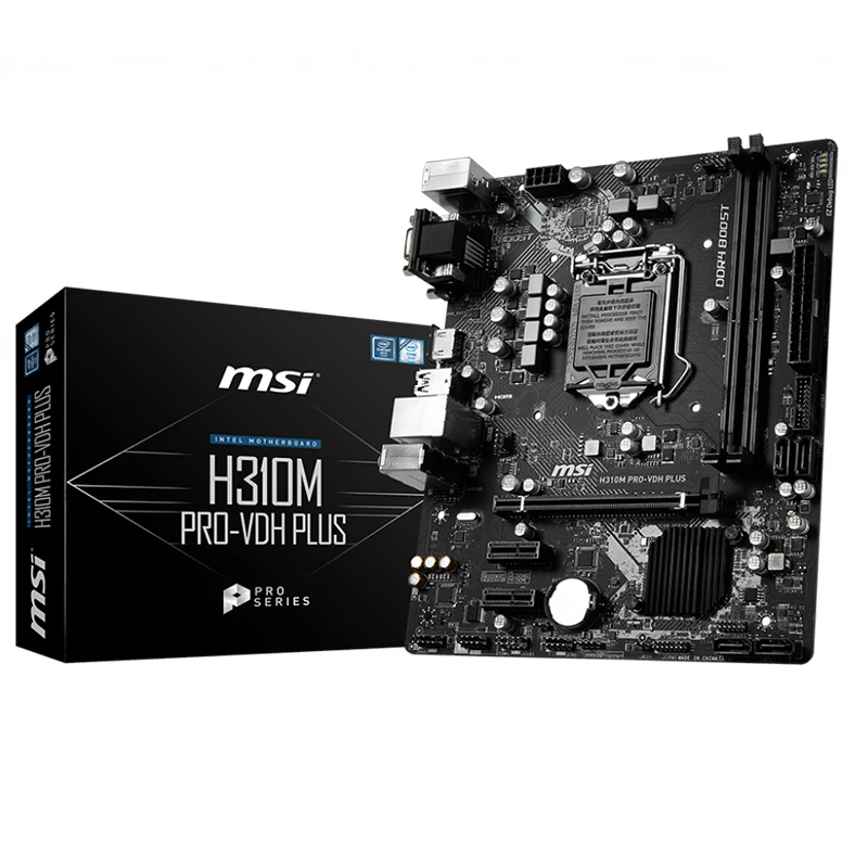 

MSI LGA 1151 2666/ 2400/ 2133 MHz H310M PRO VDH PLUS H310 Motherboard