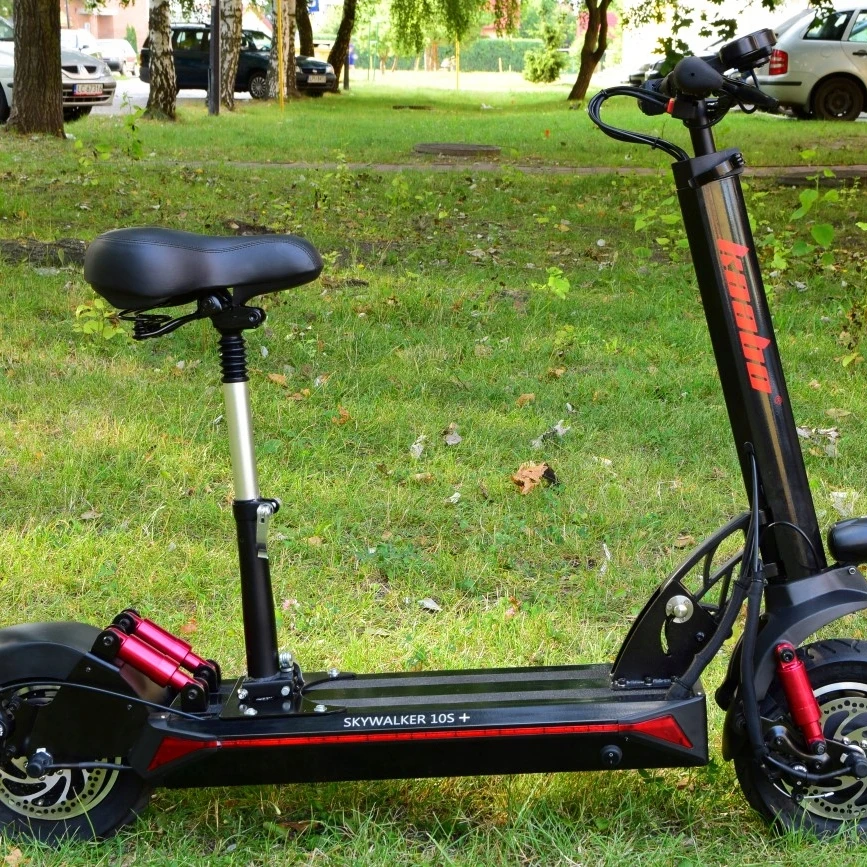 

Kaabo Skywalker 10S plus Adult Kick Scooter with Big Wheels, Folding Portable Citycoco Scooters, Black