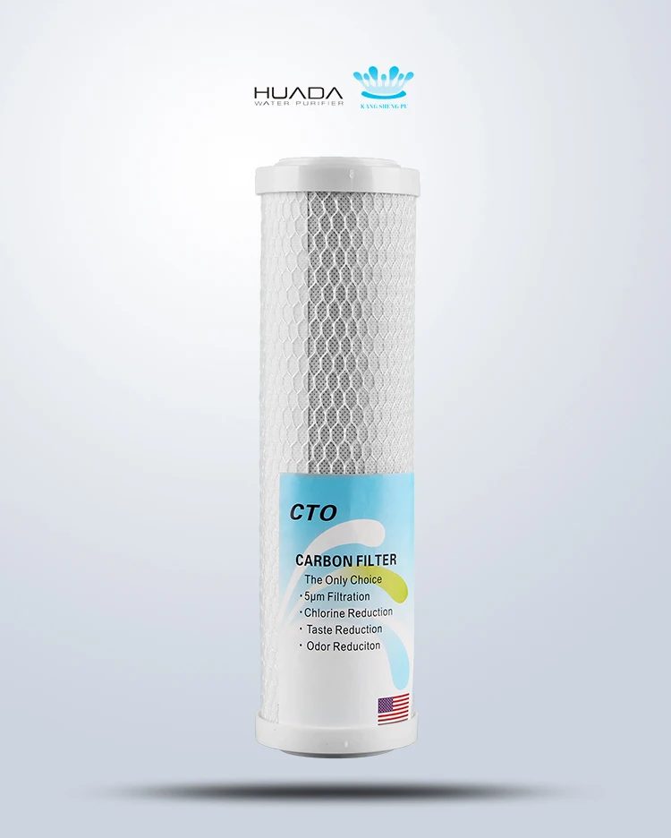 10 Inch Cto Water Filter Cartridge Alkaline 5 Micron Water Code 7