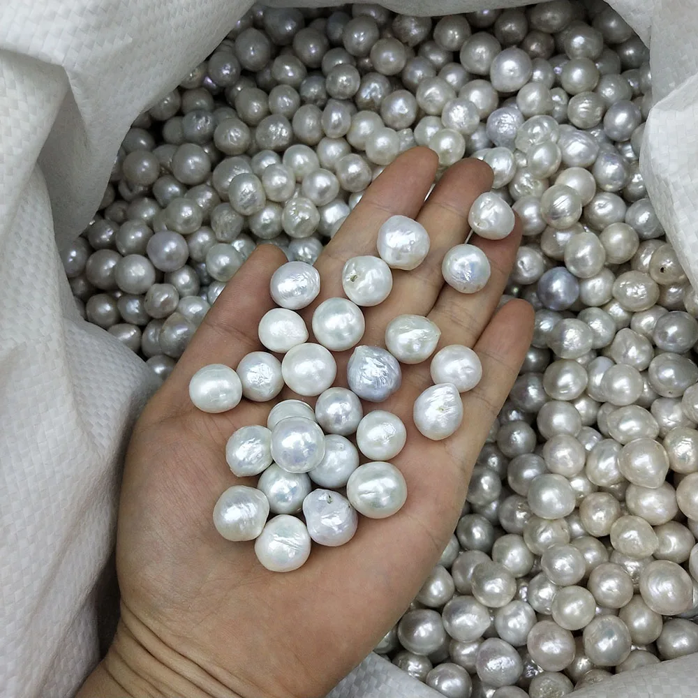 

wholesales DIY BEADS,12-15 mm high quality AA+ big KASUMI Baroque nature loose freshwater pearl with half,FULL OR no hole