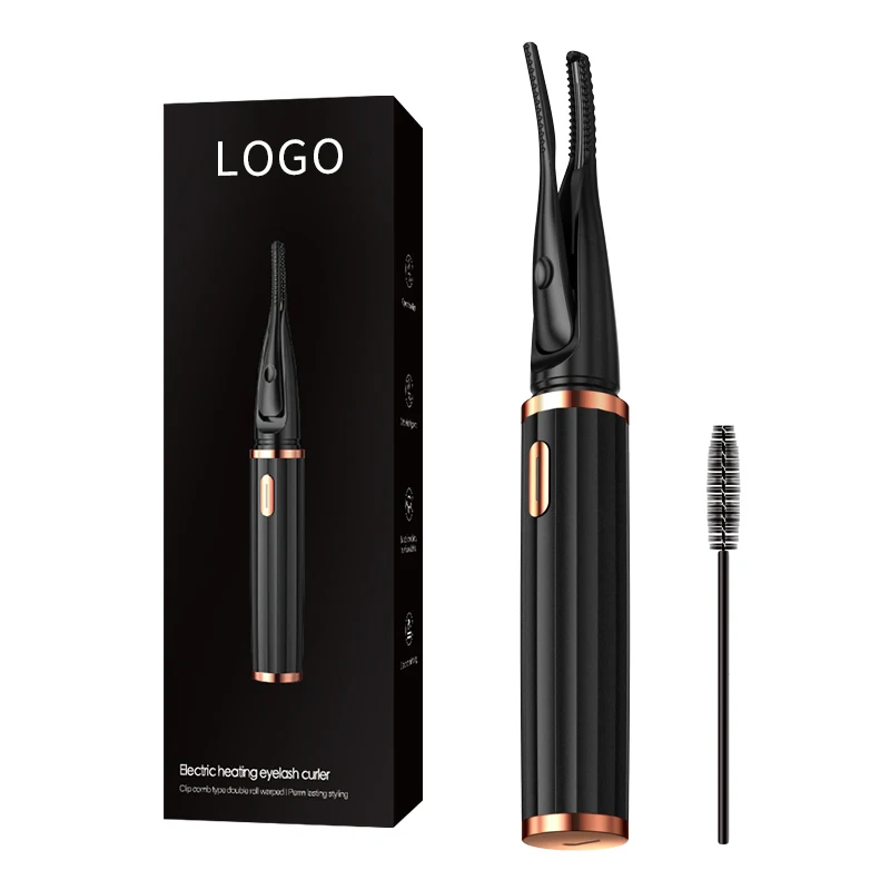 

Electric Heated Eyelash Curler USB Rechargeable Eyelashes Curler Quick Heating Natural Eyelash Curler Long Lasting Makeup