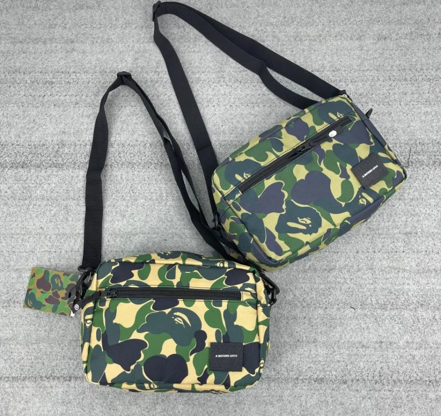 

AAPE new unisex camouflage diagonal rucksack chest bag waist bag BAPE for men teens