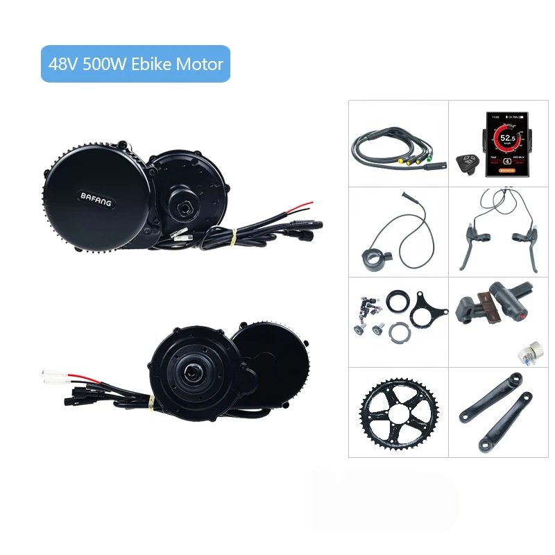 

China Factory Bafang Motor BBS02B 48V 500W Bicycle Motor 8fun Mid Drive motor E Bike Conversion Kit