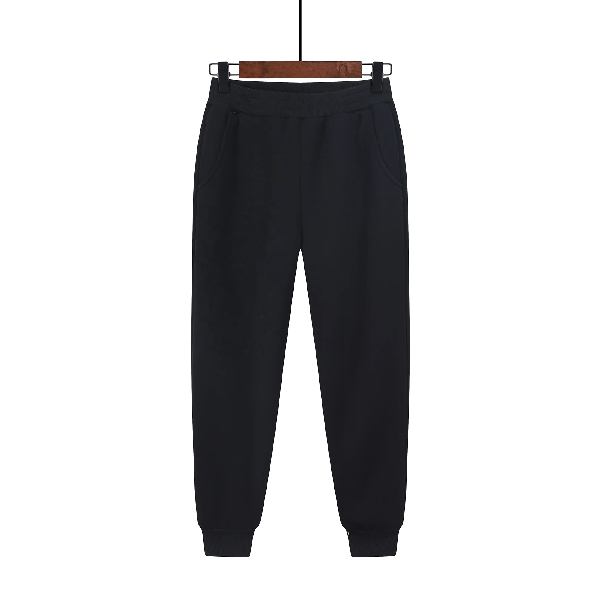 

New products boys and girls cotton multi color elastic belt fashion casual pants black gray sapphire blue simple OEMCustomized