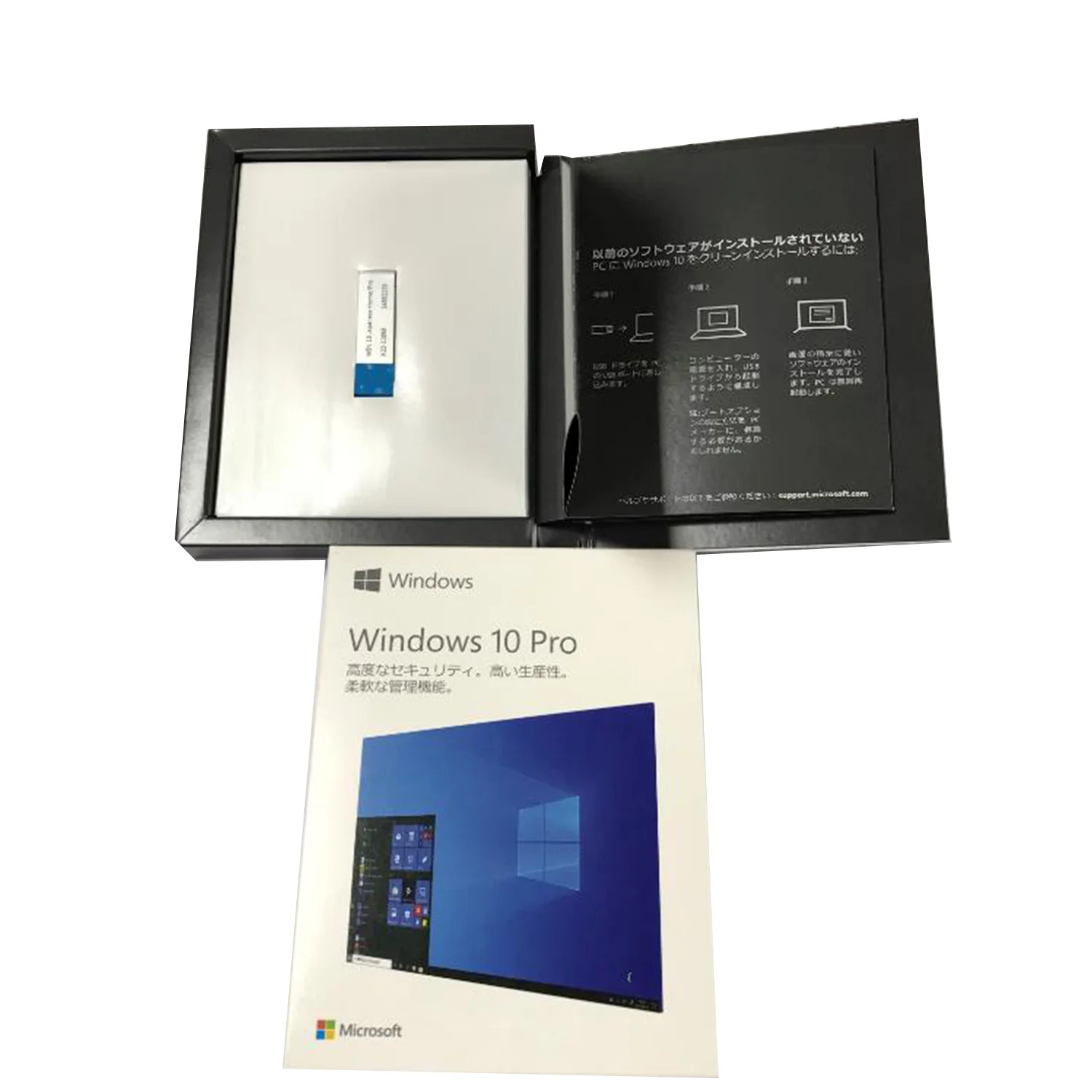 

2020 Japanese Windows 10 Pro Key USB Online Activition Fpp Retail Box Japan Language Pack Korean Russian Windows 10 Pro Key