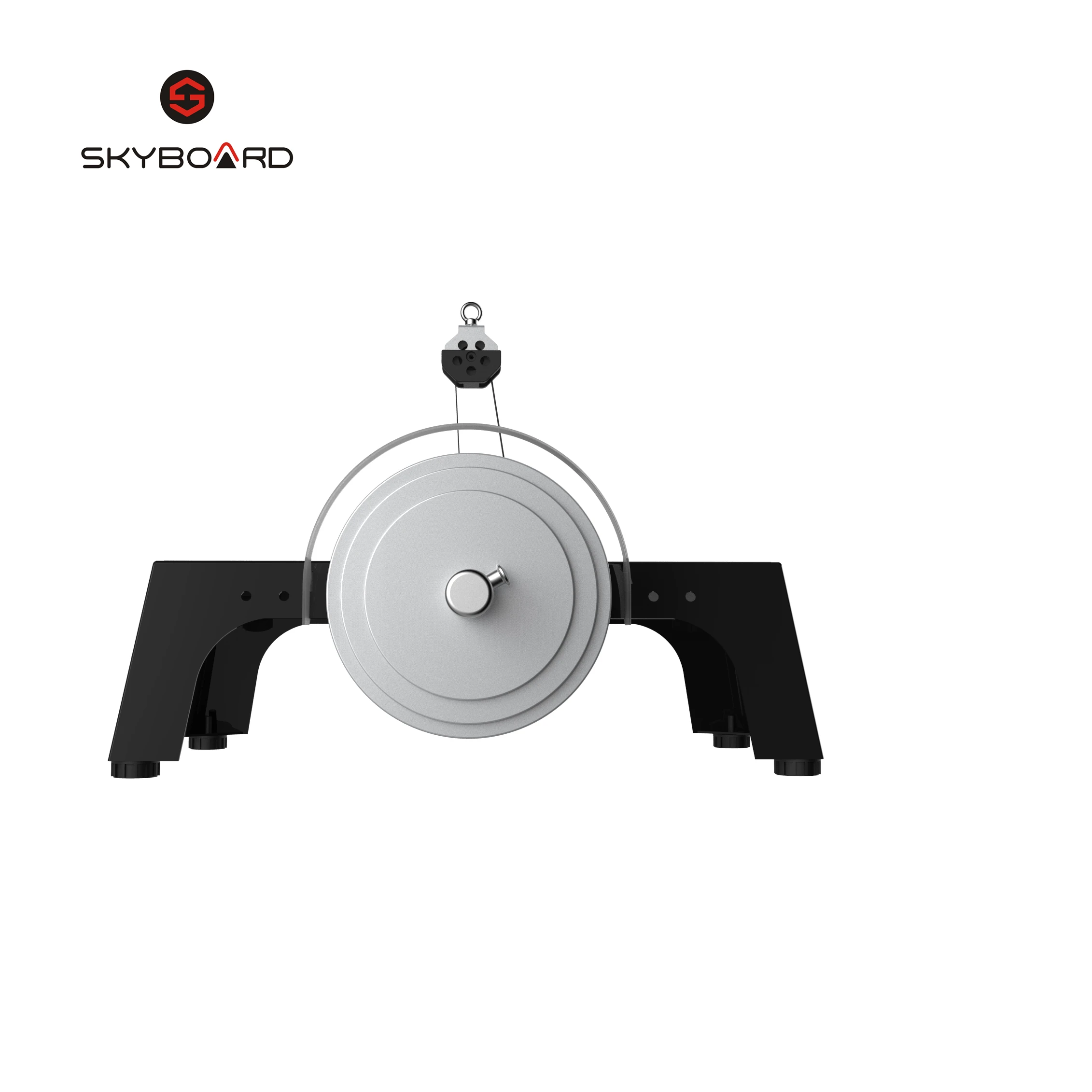 

Skyboard fitness three flywheels eccentric overload pull resistance flywheel trainer, Green, black, silver