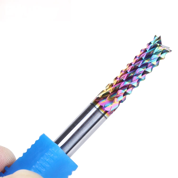 

Solid carbide PCB corn teeth end mill for carbon fiber with DLC coating