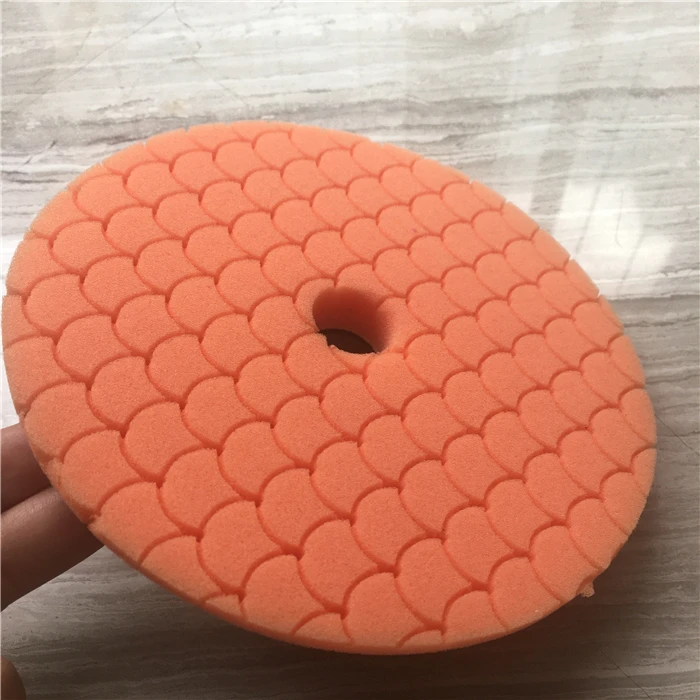 

Factory Direct Wholesale OEM 3 step custom foam pad With Patterns, Black blue orange maroon green gray yellow