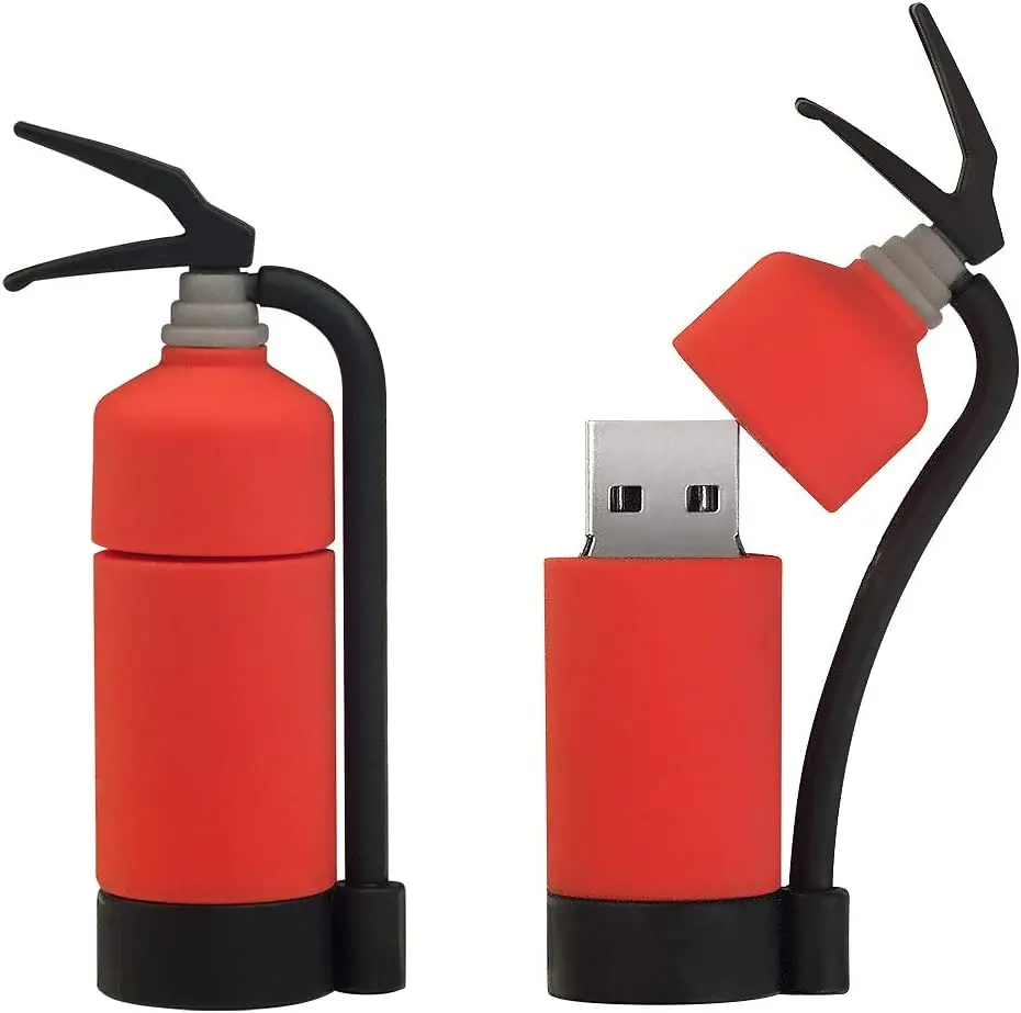 

Gitra Hot Sale Usb Flash Drives PVC Firefighting Memory Stick 8GB USB Flash Drive 16GB 32GB Cartoon Fire Extinguisher Pendrive