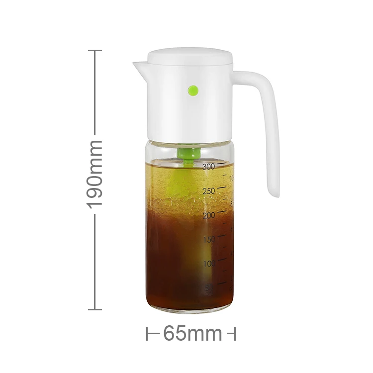 

New Arrivals Top Selling Kitchen Accessories Plastic Salad Dressing Shaker Blender with Glass Bottle