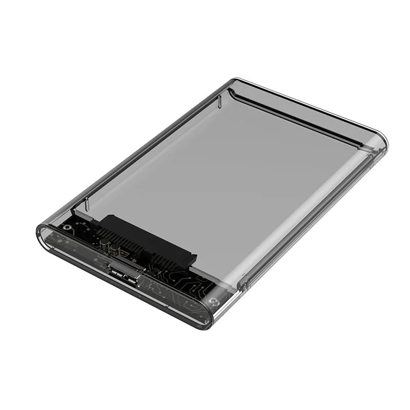 

2.5 Inch 3.0 Transptarent External HDD Enclosure USB 3.0 to SATA Hard Drive Case Housing for WD, Seagate, Toshiba, Samsung, Transparent
