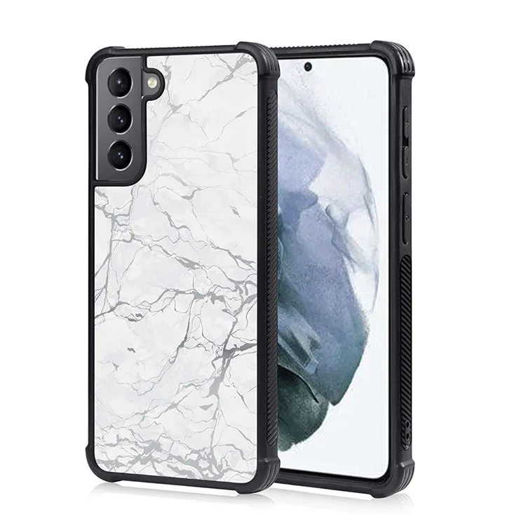 

Pc+tpu Two-in-one Anti-fall Marble Pattern Three-proof Case Suitable For Sam Sung S21 S21plus S21ultra Set, Picture shows