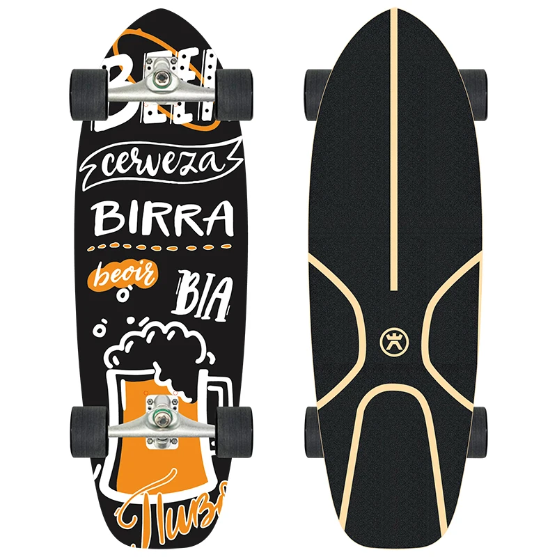 

SWAY Best Quality Customize Logo Skateboard Carver Land Surfing Traning Fish Surfboard CX4 CX7 30 inches