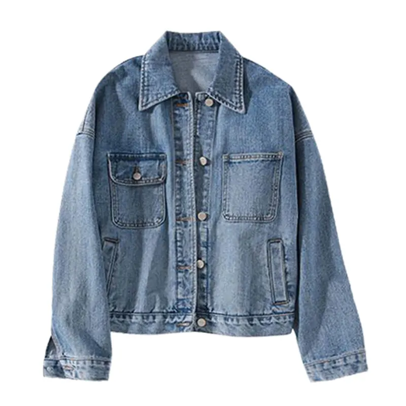 

Wholesale 2020 New Arrival Korean Style Womens Cheap Long Sleeve Denim Jacket