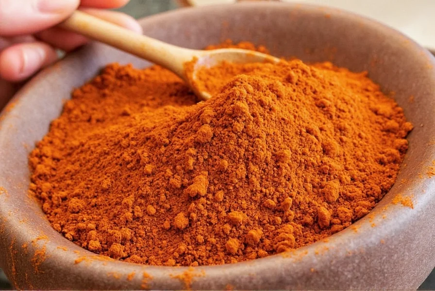 Spice drawer with labeled chimayo chili powder jar