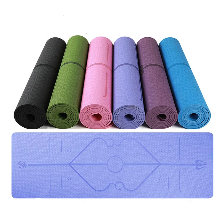 

Custom Premium eco friendly yogamat, non slip non tear yoga exercise yoga set fitness 6mm/8mm/10mm custom gymnastics tpe yoga, Blue/green/yellow/red/pink/black/gray etc