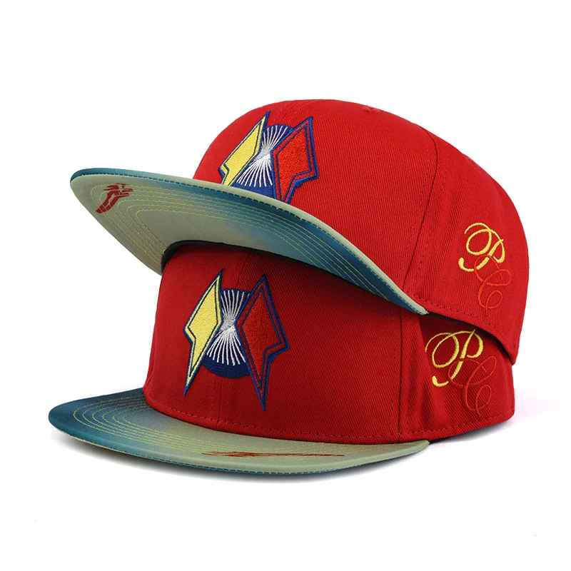 

flat cap for men custom 3d embroidered flat brim mens hats and caps headwear cap