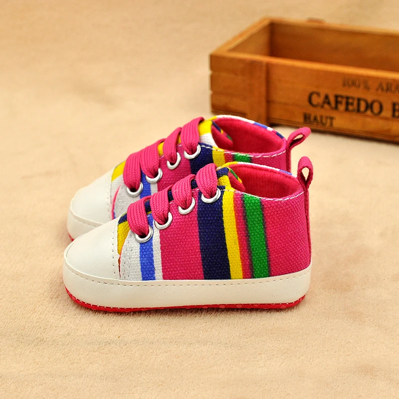 New Arrival Cotton Sole Canvas Infant Baby Shoes Unisex Walking Baby Shoes factory