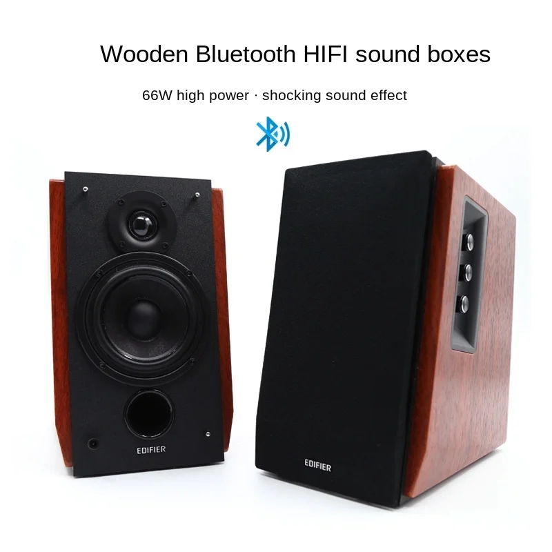 

Edifier Computer Notebook 2.0 Speakers HIFI Super Bass Blue Tooth Bookshelf Stereo Wood Adjustable Treble And Bass