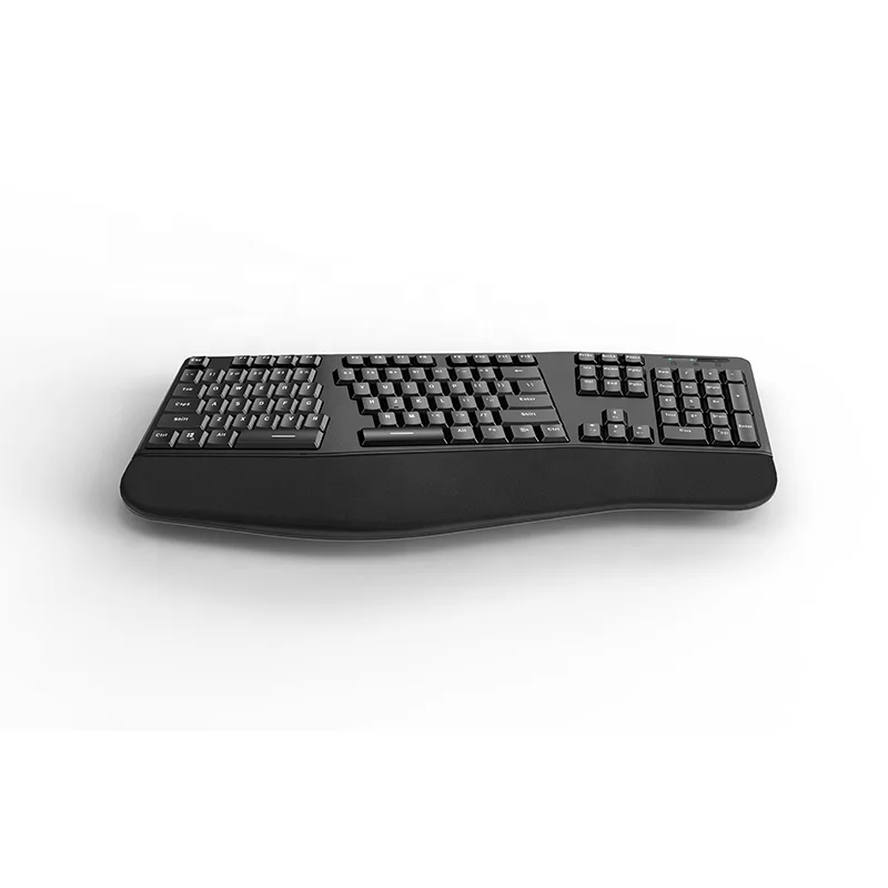 

Real ergonomic keyboard fashion fantasy scary keyboard, Black