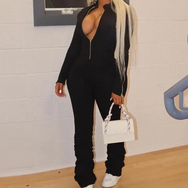 

A00630D Factory Outlet Vendors Clothing Sports Jumpsuit Lounge Sleeve Romper, White red gray black pink coffee orange