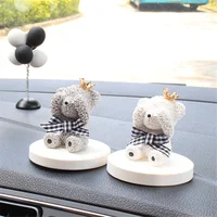 

Wholesale Cute 3D Bear Car Decoration Scented Ceramic Aroma Diffuser Stone