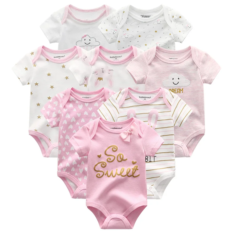 

8pcs/lots 17 model baby girls' rompers bodysuits