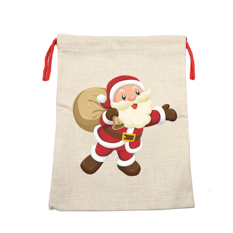 

Qualisub Sublimation Santa Sacks Drawstring Bag for custom printing in Christmas, Light brown