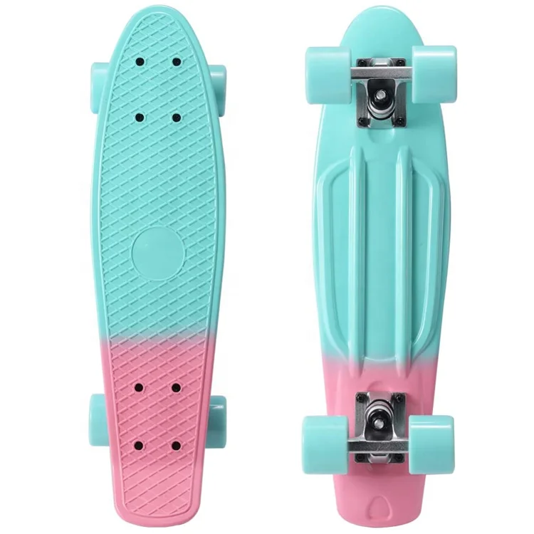 

Wellshow Sport Mini Style Skateboard Cruiser Complete Board Plastic Deck High Rebound Bearing PU Wheels for Kids Girls and Boys