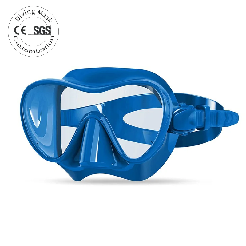 Factory Price Tempered Glass Liquid Silicone Anti-Fog Low Volume Snorkeling Diving Mask