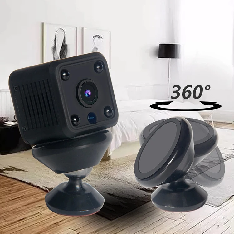 

360 Degree Rotatable Wireless Bluetooth Mini Spy Hidden Camera Wifi For Home