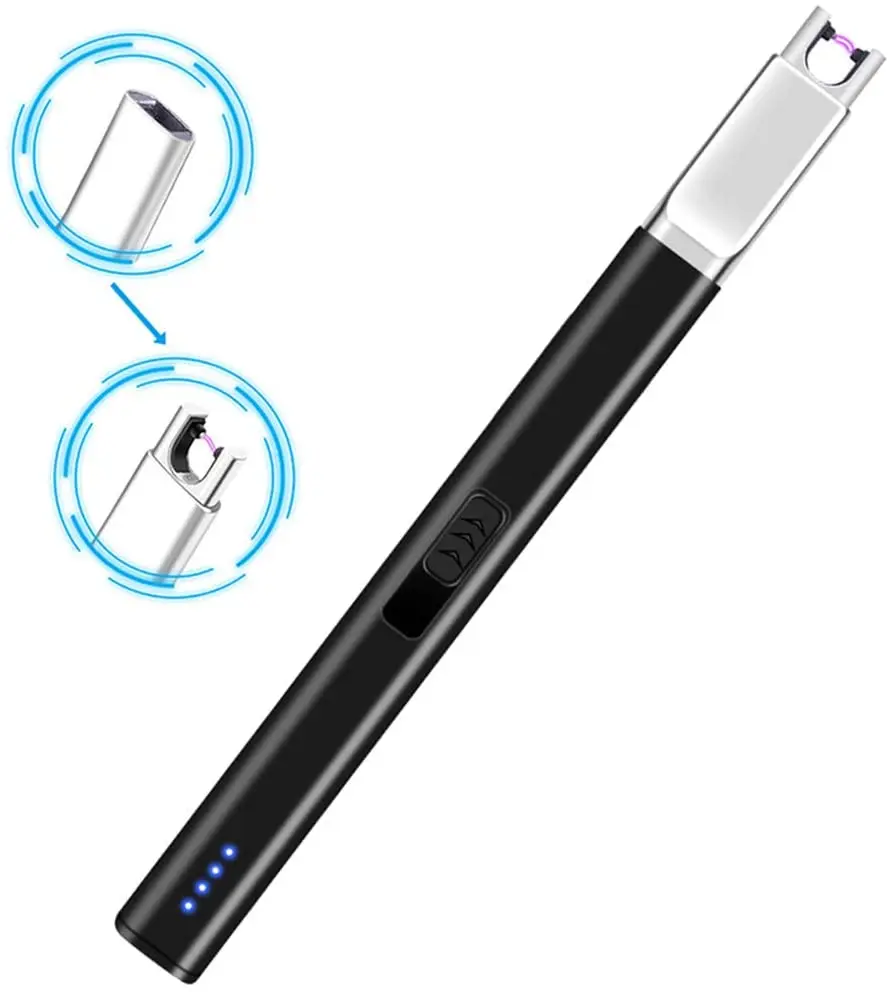 

MLT267 Arc Lighter X Plasma Rechargeable USB Electric Lighter for Kitchen, Gold,sliver,black