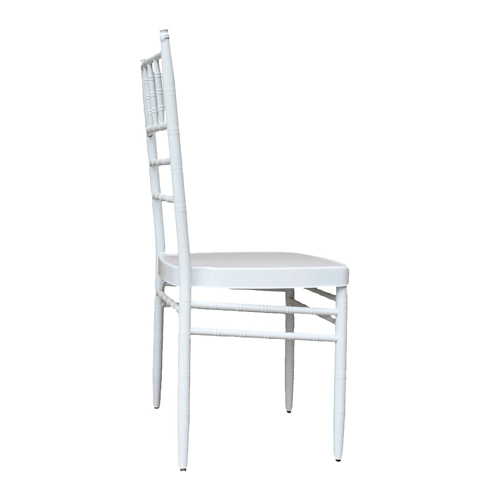 
new metal luxury white tiffany chivalry dining chair for restaurant and weeding 