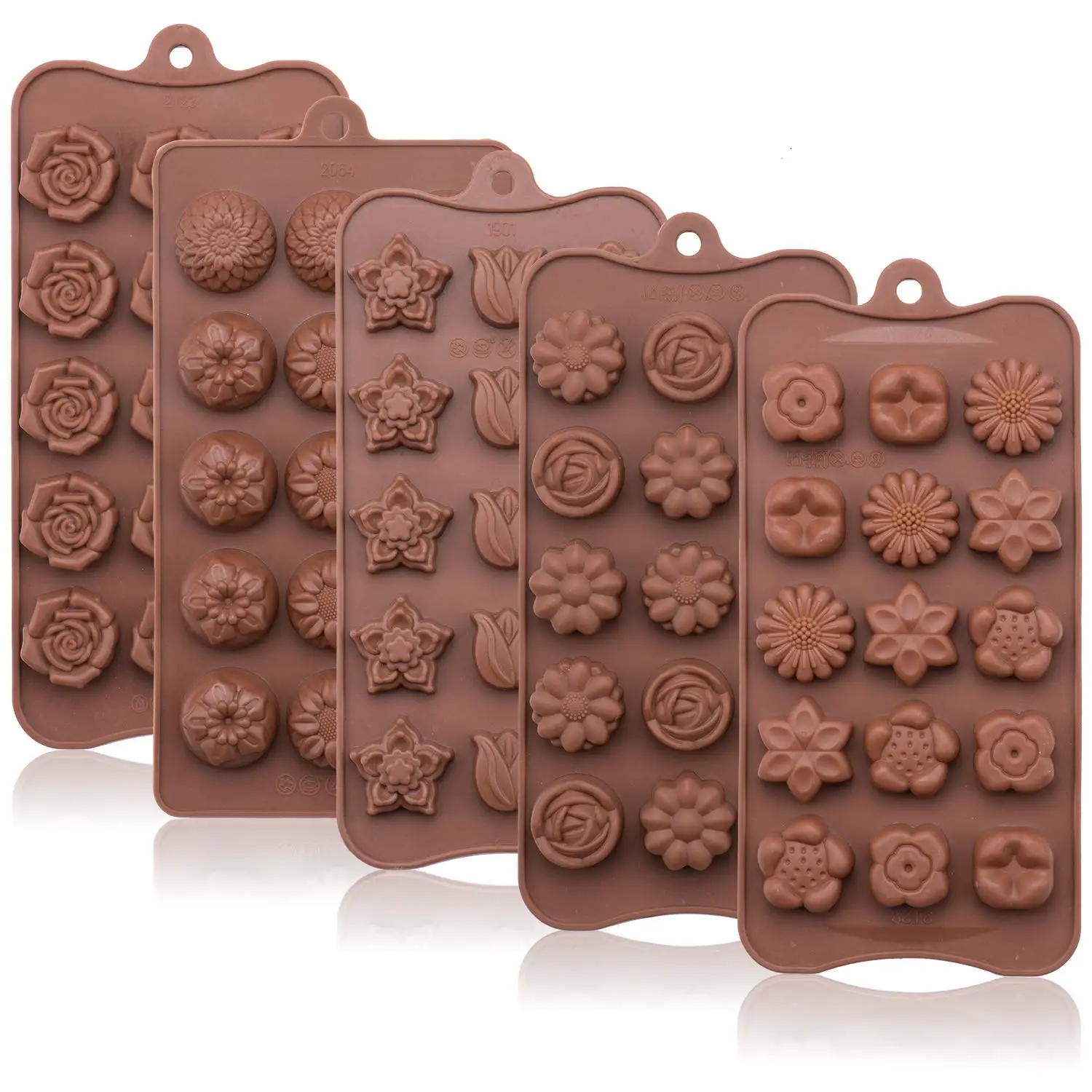 

DIY Candy Baking Mold Cookies Cake Decorating Moulds Silicon Chocolate Molds, Transparent