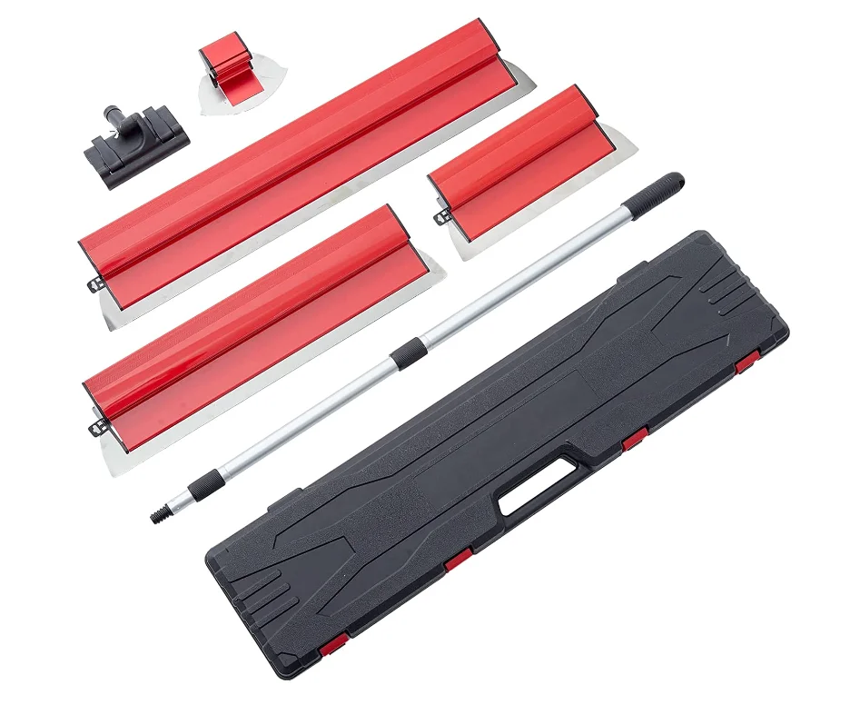 

Drywall Skimming Blade Set With Aluminium Extension Handle Plastic Storage Box
