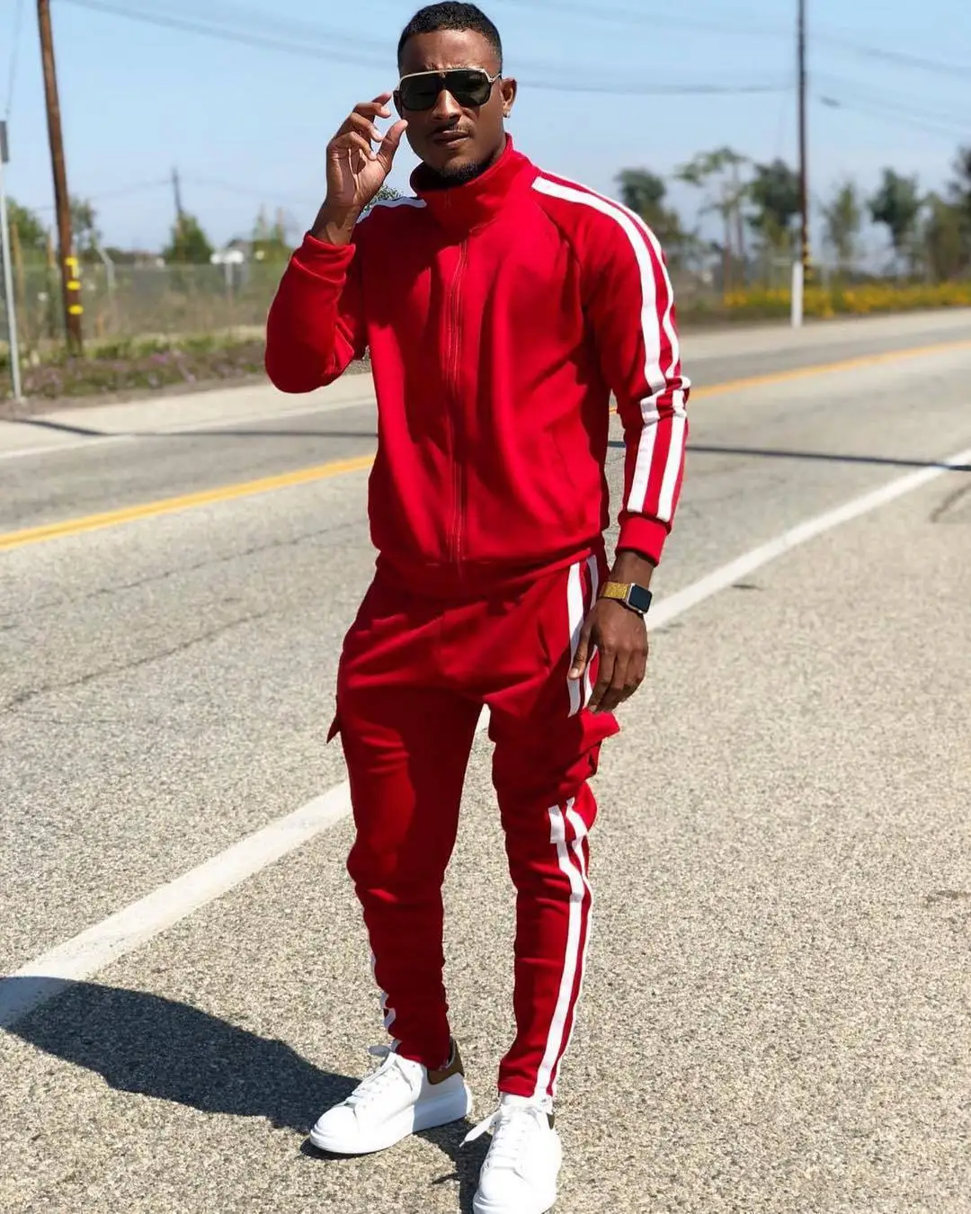 

Men Set Zipper Hoodies+Pants Sets Male Tracksuit Men's Casual Slim Fit Sportswear Male Brand Sweat Shirts Clothing, Picture