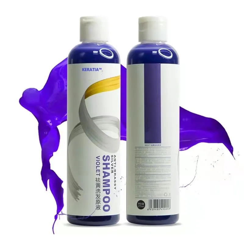 

Professional Shampoo Toner for Blonde Hair No Yellow Silver purple shampoo for hairs