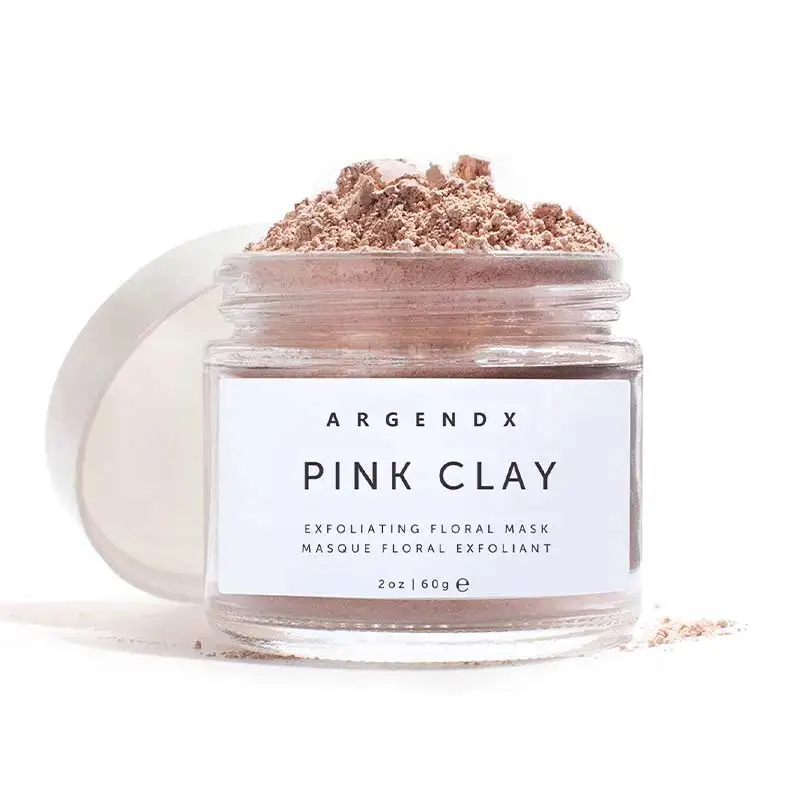 

Private Label French Pink Clay Mask Rose Face Powder Mask OEM For Facial Skin Care