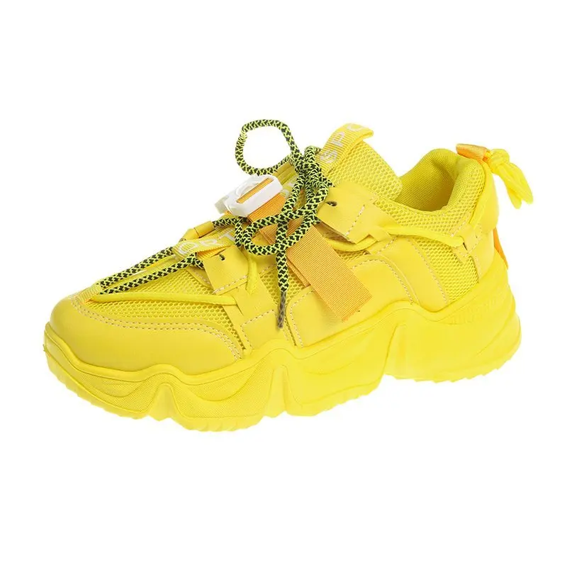 

2021 new arrivals breathable safety chunky shoes comfortabe breathable casual designers walking sport fashion sneakers for woman, 6 colors