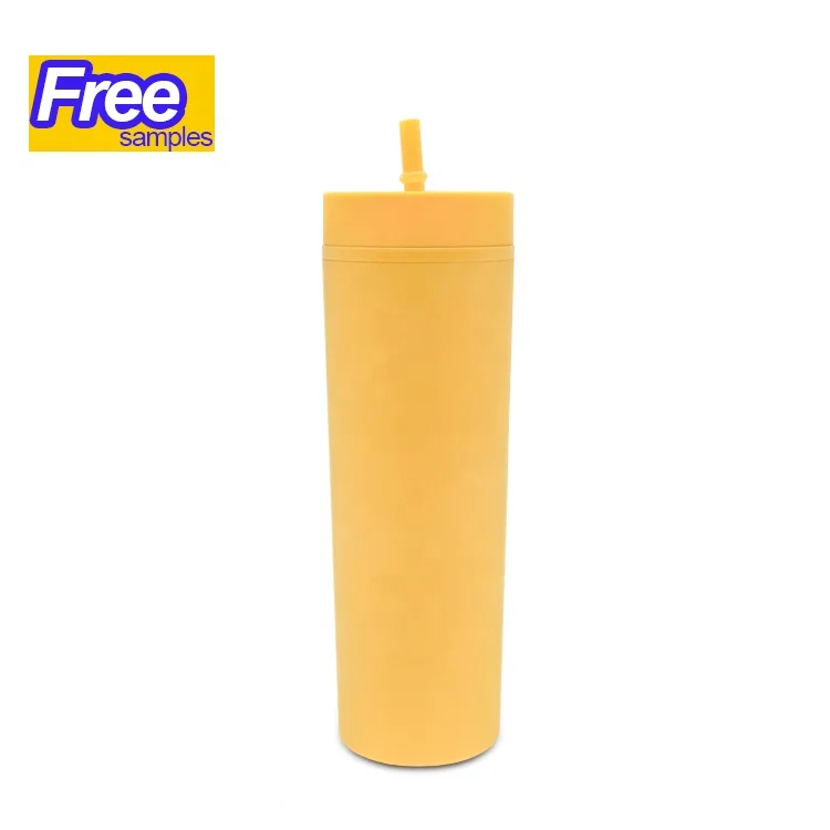 

Wholesale  Double Wall Plastic Tumblers Skinny Tumblers Matte Colored Acrylic Tumblers