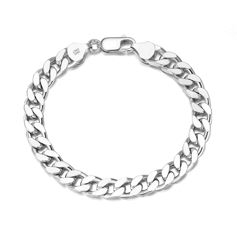 RINNTIN Vintage Waterproof Fashion Jewelry 14K Gold Plated Cuban Chain Gold Plated Women Ladies Bracelet