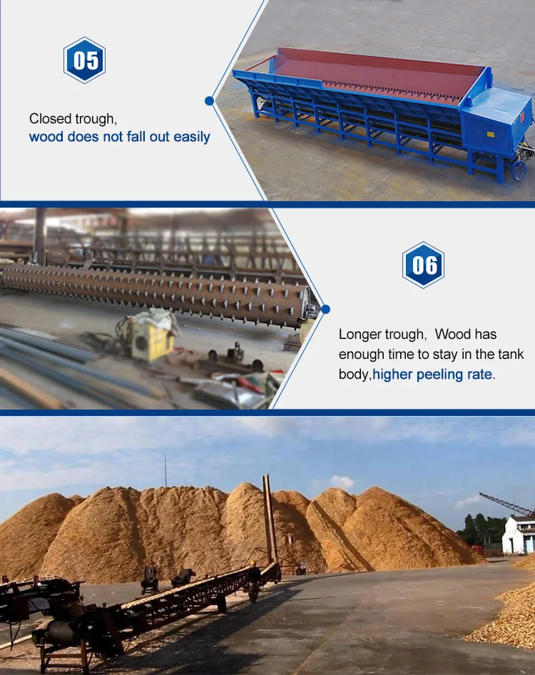 Forestry Machine Wood Log Debarker for Pine Tree