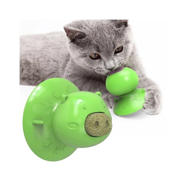 

Hot New Products Clean Molar Toy Pig-shape Treat Tpr Material Suction Cup Cat Mint Licking Pet Toy