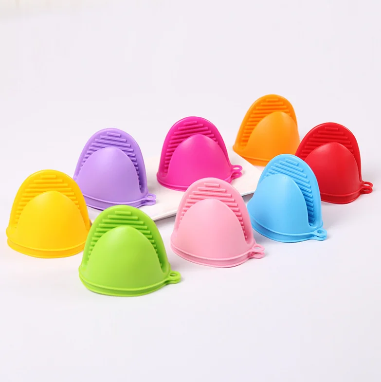 

Silicone Pot Holder Oven Mitts Gloves Finger Protector, Customized color