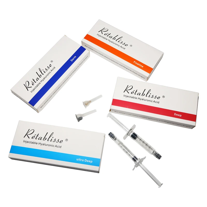 

Deep 2ml Facial Deep Wrinkles and Folds Dermal Filler Injectable Hyaluronic Acid Dermal Filler for jawline