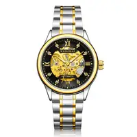 

Luxury diamond men's mechanical watch business stainless steel watches men wrist